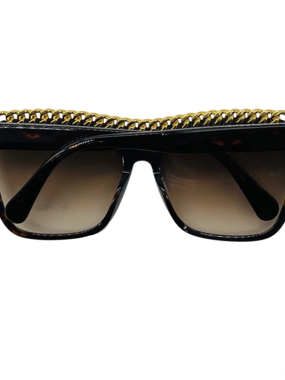 STELLA MCCARTNEY DARK HAVANA BROWN TORTOISESHELL GRADIENT BIO LENS & BIO ACETATE
